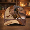 Joycorners Personalized Horse Lover Rustic Ranch Cap (9 Breeds)