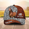 Joycorners Personalized Horse Leather Patch Cap (9 Breeds)