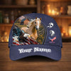 Joycorners Personalized Horse & Bald Eagle USA Flag Baseball Cap (9 Breeds)