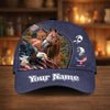Joycorners Personalized Horse & Bald Eagle USA Flag Baseball Cap (9 Breeds)