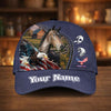 Joycorners Personalized Horse & Bald Eagle USA Flag Baseball Cap (9 Breeds)