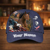 Joycorners Personalized Horse & Bald Eagle USA Flag Baseball Cap (9 Breeds)
