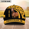 Joycorners Personalized Horse Lover Horseshoe Baseball Cap