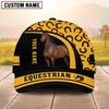 Joycorners Personalized Horse Lover Horseshoe Baseball Cap