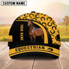 Joycorners Personalized Horse Lover Horseshoe Baseball Cap