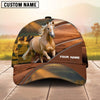 Joycorners Custom Name Horse Western Sunset Baseball Cap