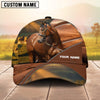Joycorners Custom Name Horse Western Sunset Baseball Cap