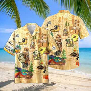 Joycorners Camping Lover Outdoor Gear Hawaiian Shirt