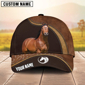 Joycorners Personalized Horse Lover Cap – Custom Name & Choice of Horse Breed
