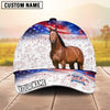 Joycorners Personalized Horse America 250 Years of Freedom Classic Cap