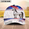 Joycorners Personalized Horse America 250 Years of Freedom Classic Cap