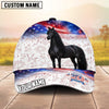 Joycorners Personalized Horse America 250 Years of Freedom Classic Cap