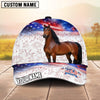 Joycorners Personalized Horse America 250 Years of Freedom Classic Cap