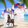 Joycorners Horse America 250 Years of Freedom Hawaiian Shirt