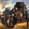 Joycorners Personalized Name ''Love Horse'' Portrait Zip Hoodie (9 breeds)