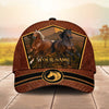 Joycorners Personalized Desert Sunset Running Horses Cap
