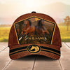 Joycorners Personalized Desert Sunset Running Horses Cap