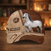 Joycorners Personalized Equestrian Horseshoe Leather Classic Cap( 8 Breeds)