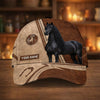 Joycorners Personalized Equestrian Horseshoe Leather Classic Cap( 8 Breeds)