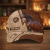 Joycorners Personalized Equestrian Horseshoe Leather Classic Cap( 8 Breeds)