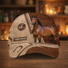 Joycorners Personalized Equestrian Horseshoe Leather Classic Cap( 8 Breeds)