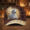 Joycorners Personalized Equestrian Leather Pattern Classic Cap ( 9 Breeds)