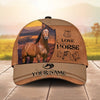 Joycorners Personalized Wild Soul Leather Style Horse Cap