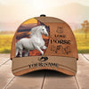 Joycorners Personalized Wild Soul Leather Style Horse Cap