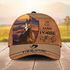 Joycorners Personalized Wild Soul Leather Style Horse Cap