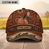 Joycorners Tooled Leather & Wild Horse Herd Horse Personalized Name 3D Cap (9 breeds)