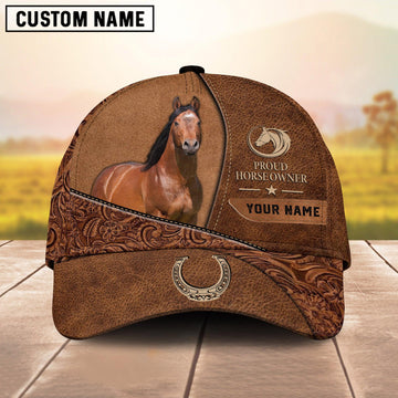 Joycorners Custom Name Proud Horse Owner Western Trucker Cap