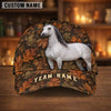 Joycorners Personalized Name Autumn Trail Fall Leaf Camo Bay Horse 3D Cap