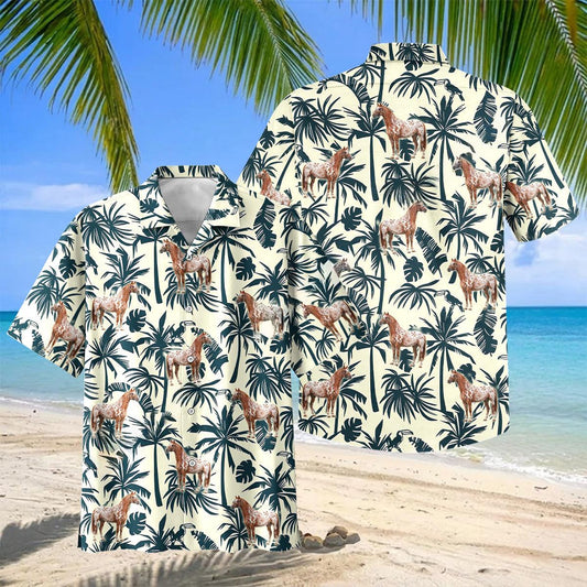 Joycorners Horse Tropical Hawaiian Shirt