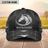 Joycorners Wild Spirit Embossed Horse Logo Personalized Name Cap