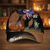 Joycorners Personalized Patriotic Horse & Statue of Liberty USA Cap (9 Breeds)