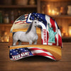 Joycorners Personalized USA 250th Anniversary Horse & Liberty Cap (9 Breeds)