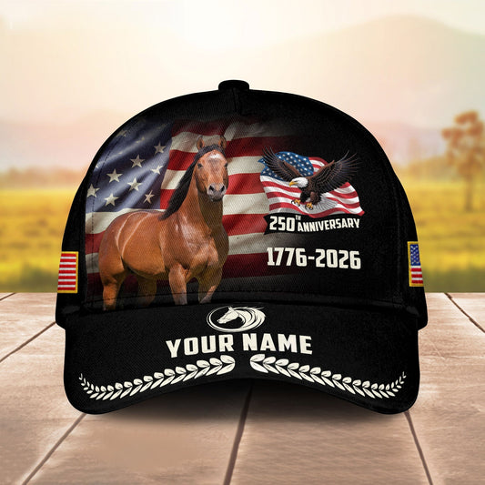 Joycorners 250th Anniversary American Horse & Eagle Cap (9 Breeds)