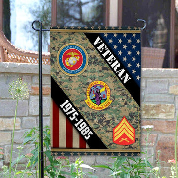 Joycorners Custom USMC Battalions Marine Corps Garden Flag #MT29