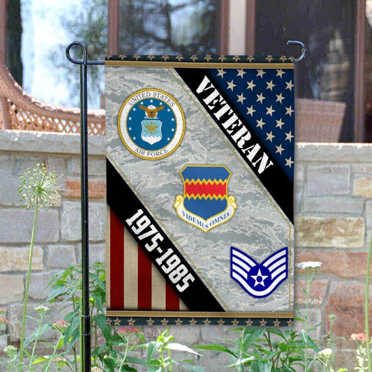 Joycorners Custom USAF Wings Air Force Veteran Garden Flag #MT40