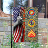 Joycorners Personalized USMC Battalions Marine Corps Garden Flag #MT21