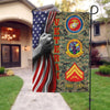Joycorners Personalized USMC Battalions Marine Corps Garden Flag #MT21