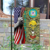 Joycorners Personalized Coast Guard Rating Veteran Garden Flag #MT56
