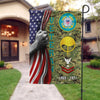 Joycorners Personalized Coast Guard Rating Veteran Garden Flag #MT56