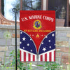 Joycorners Custom USMC Battalions Marine Veteran Garden Flag #MT26