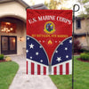 Joycorners Custom USMC Battalions Marine Veteran Garden Flag #MT26