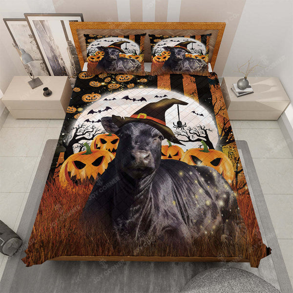 Joycorners Happy Halloween Black Angus Pumpkin Bedding Set