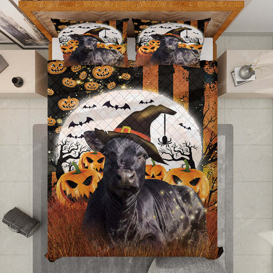 Joycorners Happy Halloween Black Angus Pumpkin Bedding Set