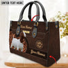JC Goat Personalized Name 3D Leather Handbag, Personalized Gift for Farm Lover