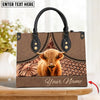JC Highland Personalized Name 3D Leather Handbag