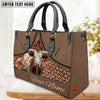 JC Texas Longhorn Personalized Name 3D Leather Handbag